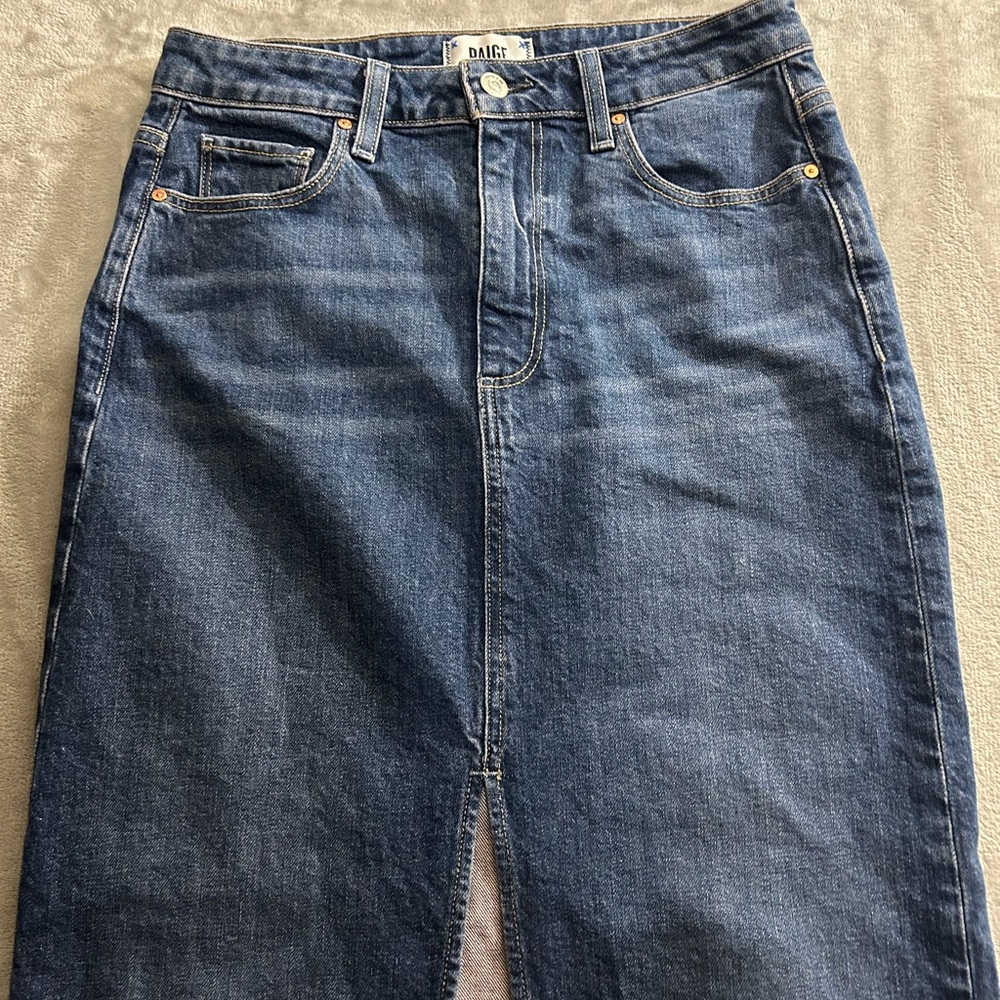PAIGE Angela denim maxi skirt - Picture 5 of 16